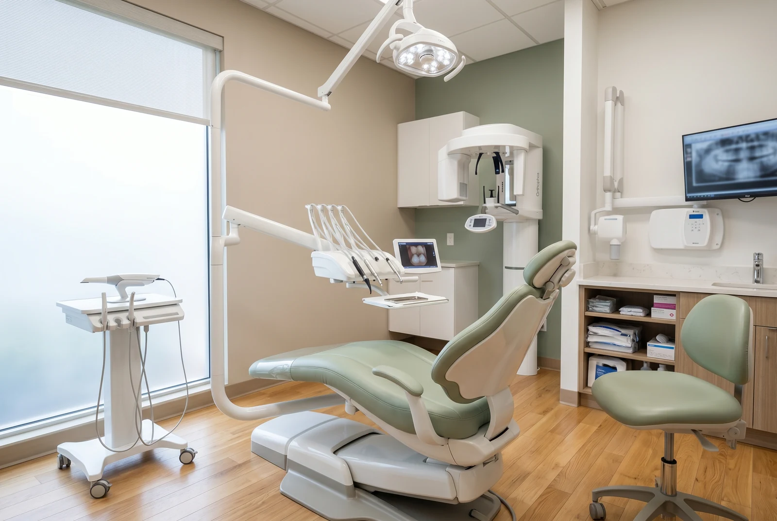 Echipament CT 3D și unit stomatologic modern la cabinetul de implantologie Anghele Dental din Iași
