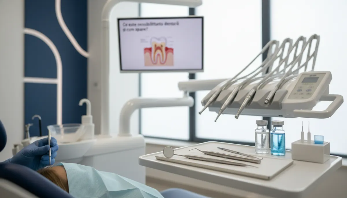 Examinare pentru sensibilitate dentară la cabinetul Anghele Dental Iași